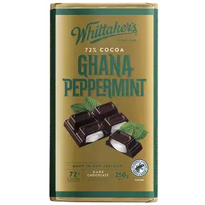 72% Cocoa Ghana Peppermint Chocolate - Whittakers