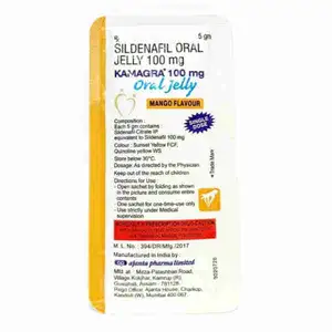 Oral Jelly 100mg Mango Flavour - Kamagra