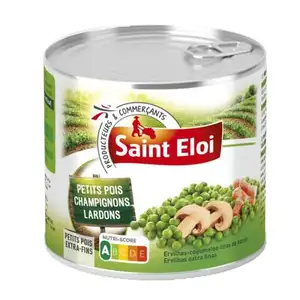 Baby Peas, Mushrooms and Bacons - Saint Eloi