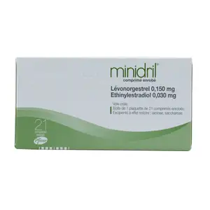 Minidril Levonorgestrel 0.15mg/Ethinylestradiol0.03mg
