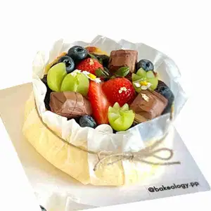 5inch Burnt Basque Cheesecake (Fruit Topping) - Bakeology