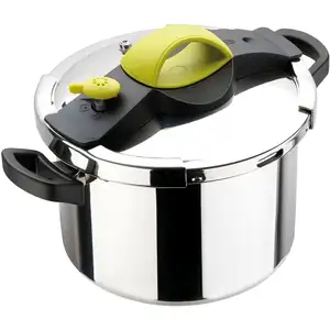 Stainless Steel Pressure Cooker (Green Bakelite Handle) - SitraPro
