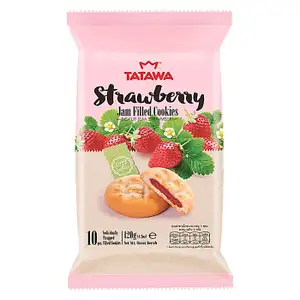 Strawberry Jam Filled Cookies - Tatawa