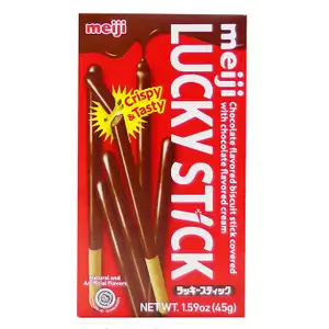 Lucky Sticks Crispy & Tasty Chocolate Flavor - Meiji