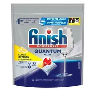 Powerball Quantum Lemon All in 1 Dishwasher Caps - Finish