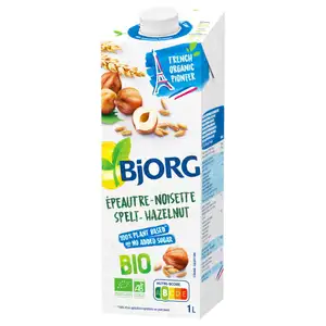 Organic Spelt Hazelnut Milk No Added Sugar - Bjorg