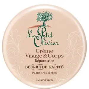 Shea Butter Repairing Face & Body Cream for Very Dry Skin - Le Petit Olivier