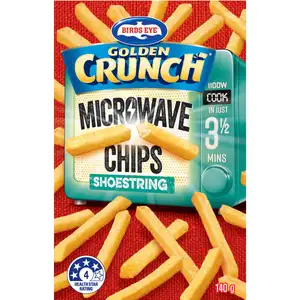 Golden Crunch Microwave Chips Shoestring - BirdsEye