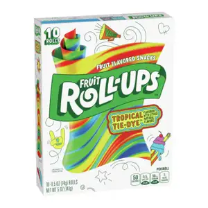 Tropical Tie-Dye Roll Fruit Flavored Snacks - Fruit Roll-Ups