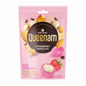 Strawberry Chocolate Coated Almond & Macadamia Nut - Queenam