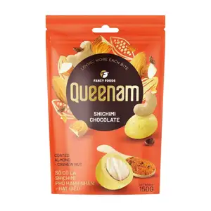 Shichimi Chocolate Coated Almond & Cashew - Queenam