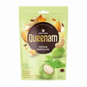Matcha Chocolate Coated Almond & Cashew Nut - Queenam
