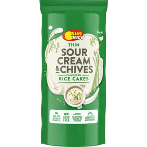 Thin Sour Cream & Chives Rice Cakes Gluten Free - Sunrice