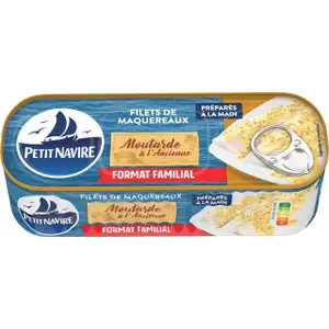 Mackerel Fillets in Old-Fashioned Mustard - Petit Navire