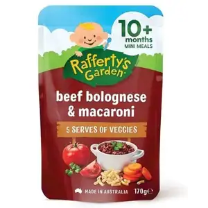 Beef Bolognese & Macaroni 10m+ - Rafferty's Garden