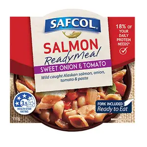 Salmon Ready Meal Sweet Onion & Tomato - Safcol