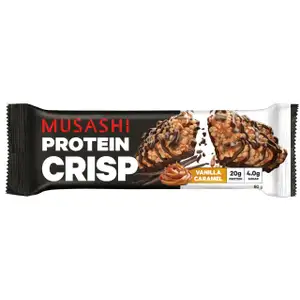 Vanilla Caramel Crisp Protein Bar - Musashi
