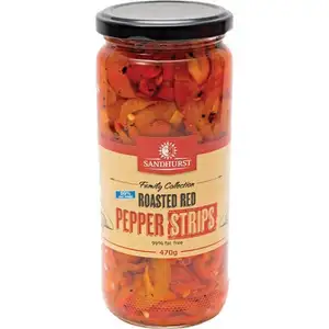 Roasted Red Pepper Strips - Sandhurst