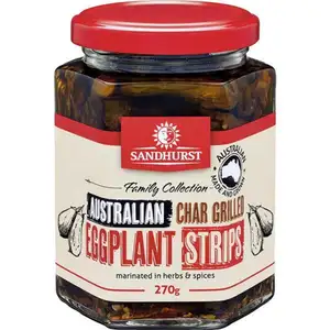 Australian Char Grilled Eggplant Strips - Sandhurst