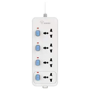 Multi-function Power 5m 4 Sockets 4 Switches 2500W - Gongniu - Gongniu