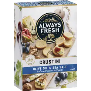 Crustini Olive Oil & Sea Salt - Always Fresh
