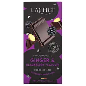 Ginger & Blackberry Dark Chocolate - Cachet