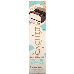 Dark Chocolate Coconut & Cookie Bar - Cachet