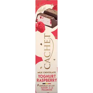 Milk Chocolate Yogurt & Raspberry Bar - Cachet