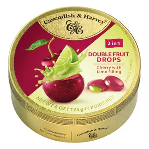 Double Fruits Cherry with Lime filling Drops - Cavendish & Harvey