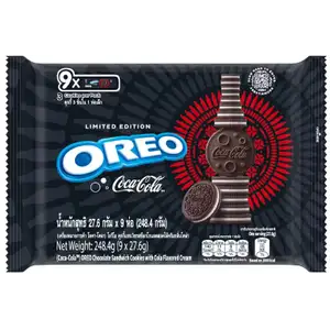 Chocolate Sandwich Cookies with Coca Flavoured Cream - Oreo