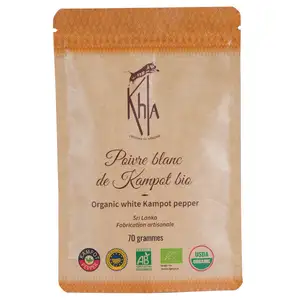 Organic White Kampot Pepper PGI - Khla