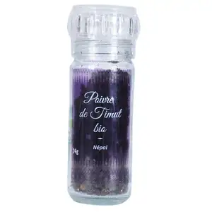 Organic Timut Pepper in Mill - Khla