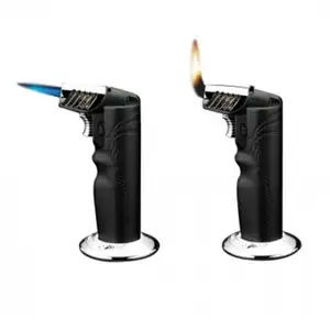 Siglo Oval Table Torch Lighter Black - Siglo