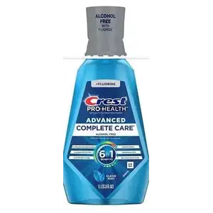Clean Mint Advanced Complete Care Alcohol Free Mouthwash - Crest