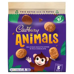 Animals Biscuits Dipped in Milk Chocolate - Cadbury