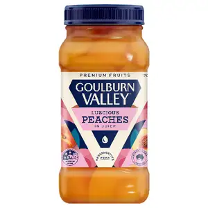 Luscious Peaches in Juice - Goulburn Valley
