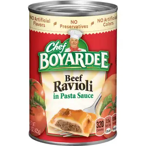 Beef Ravioli in Pasta Sauce - Chef Boyardee