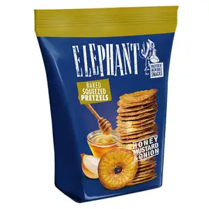Baked Squeezed Pretzels Honey Mustard & Onion - Elephant Pretzels
