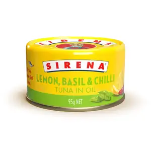 Lemon Basil Chilli Tuna in Oil - Sirena