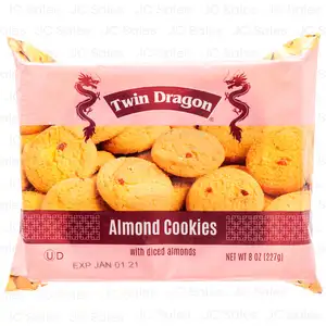 Almond Cookie with Diced Almonds - Twin Dragon