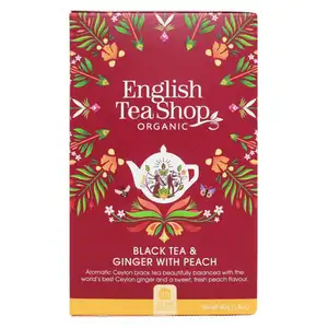 Organic Black Tea & Ginger with Peach - English Tea Shop