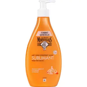 Apricot Oil, White Lily & Pearls Moisturizing Body Lotion for Dry Very Skin - Le Petit Marseillais