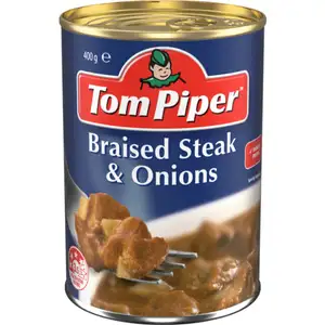 Braised Steak & Onions - Tom Piper