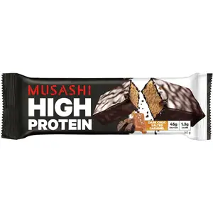 Dark Choco Salted Caramel Protein Bar - Musashi
