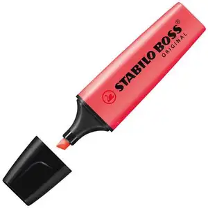Red Boss Highlighter - Stabilo