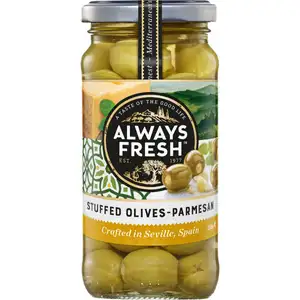 Parmesan Stuffed Olives - Always Fresh