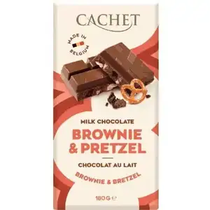 Milk Chocolate Brownie & Pretzel - Cachet