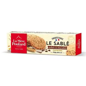 Pure Butter Chocolate Chip Shortbread Cookies - La Mère Poulard