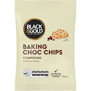 Baking Choc Chips - Black & Gold