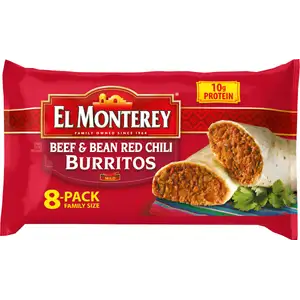 Beef & Bean Red Chili Burritos  - El Monterey